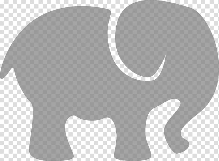 Silhouette Elephantidae Silhouette Transparent Background PNG Clipart