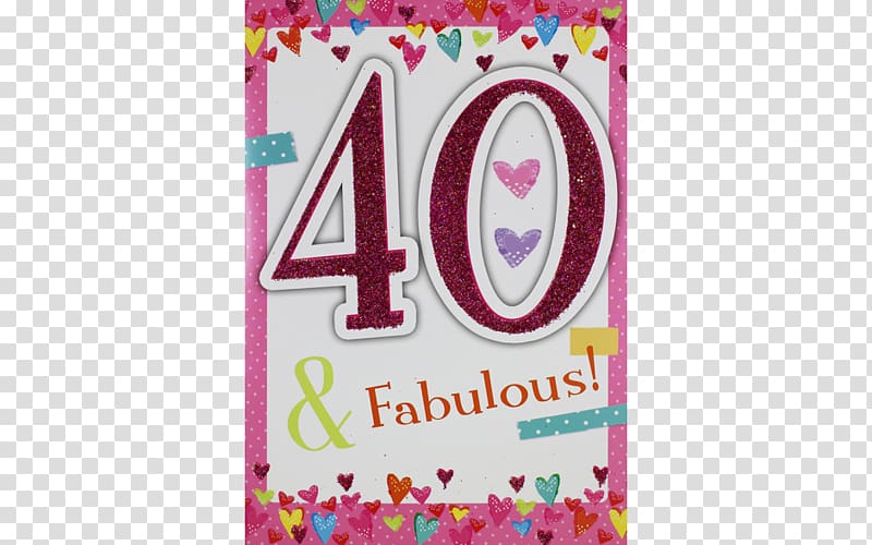 Pink M Brand Font Product, 40th Birthday transparent background PNG clipart
