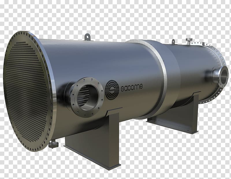 Shell and tube heat exchanger Industry Sewage treatment, unrestrained transparent background PNG clipart