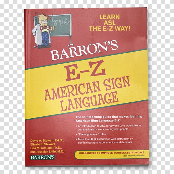 E-Z American Sign Language Barron's E-Z Algebra 2 E-Z English The American sign language phrase book, united states transparent background PNG clipart
