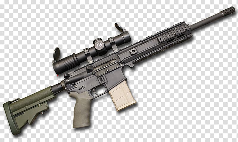 Assault rifle Firearm Sniper rifle Trigger Ranged weapon, ar 15 transparent background PNG clipart