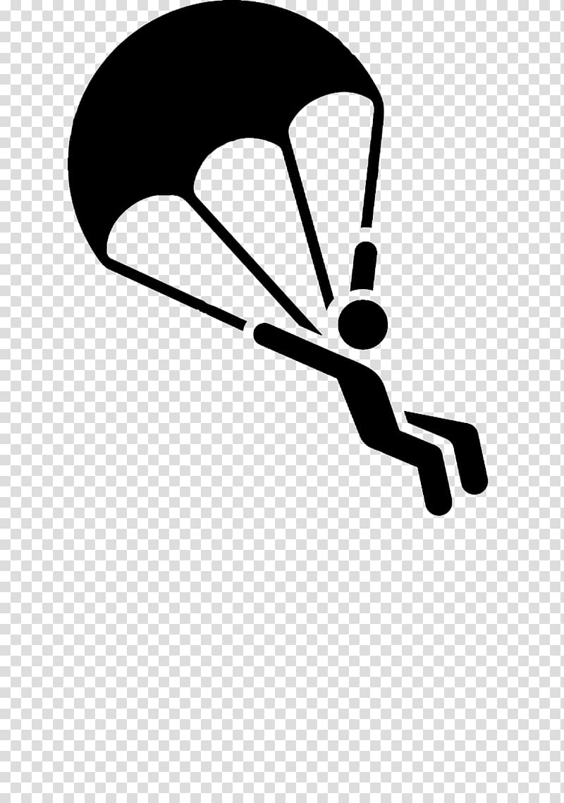 Parachuting Parachute Airplane Extreme sport, parachute transparent background PNG clipart