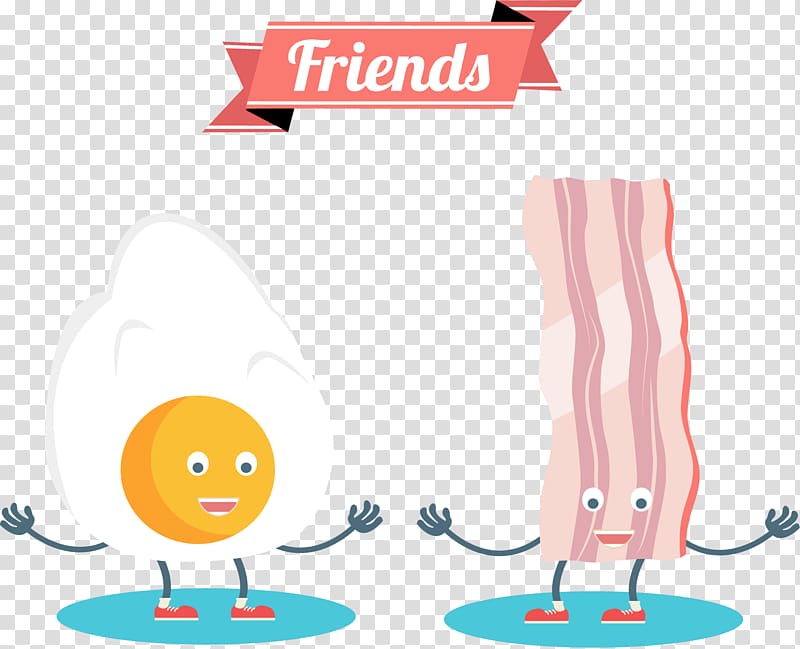 Breakfast Bacon Fried egg Tocino Ham and eggs, Nutritious breakfast with transparent background PNG clipart