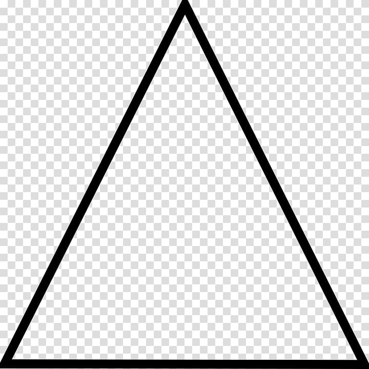Black and white Triangle, triangle transparent background PNG clipart