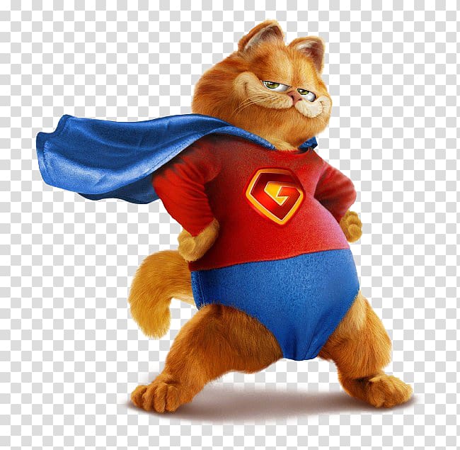 Garfield Clark Kent Odie , Superman Garfield transparent background PNG clipart