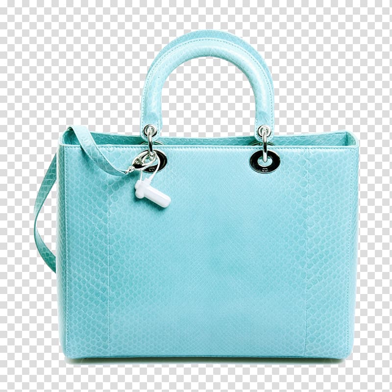 Tote bag Blue Handbag Leather, Dior blue leather bag Princess Diana transparent background PNG clipart