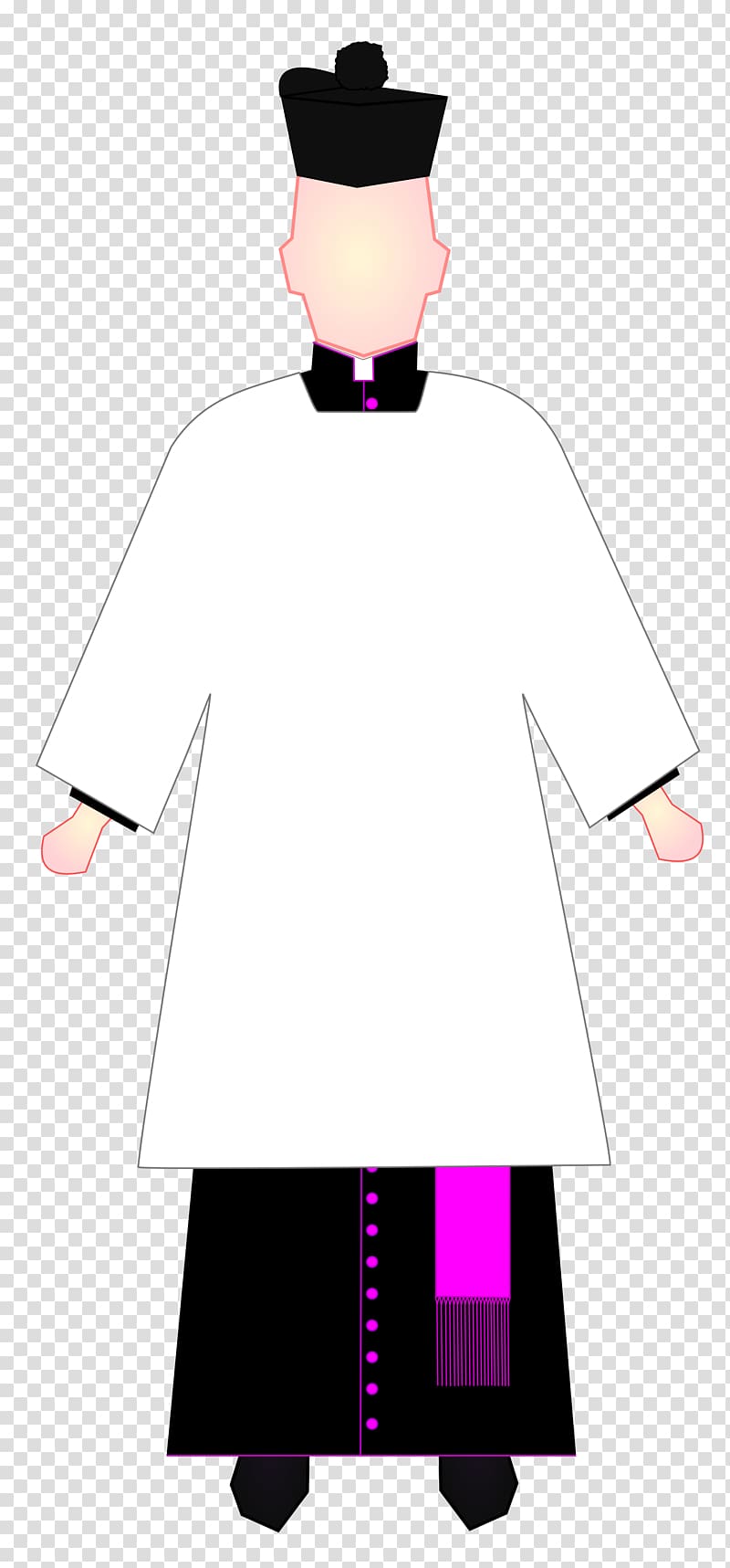 Choir dress Protonotary apostolic Honorary Prelate Bishop, dress transparent background PNG clipart