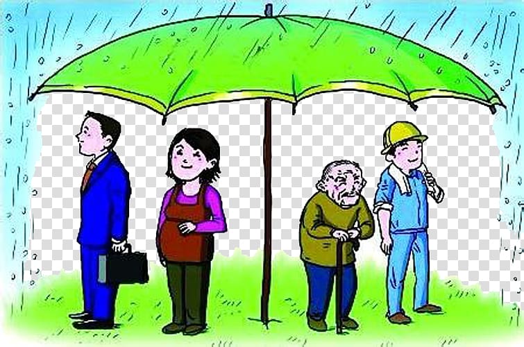 Ministry of Human Resources and Social Security Insurance u4e2du56fdu56fdu8425u517bu8001u4fddu9669u5236 u793eu4f1au4fddu969cu57fau91d1, Shelter from the rain transparent background PNG clipart