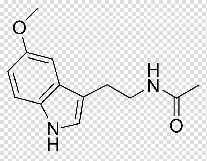 Melatonin receptor agonist Chemical structure Chemical substance Chemistry, chemical formula transparent background PNG clipart