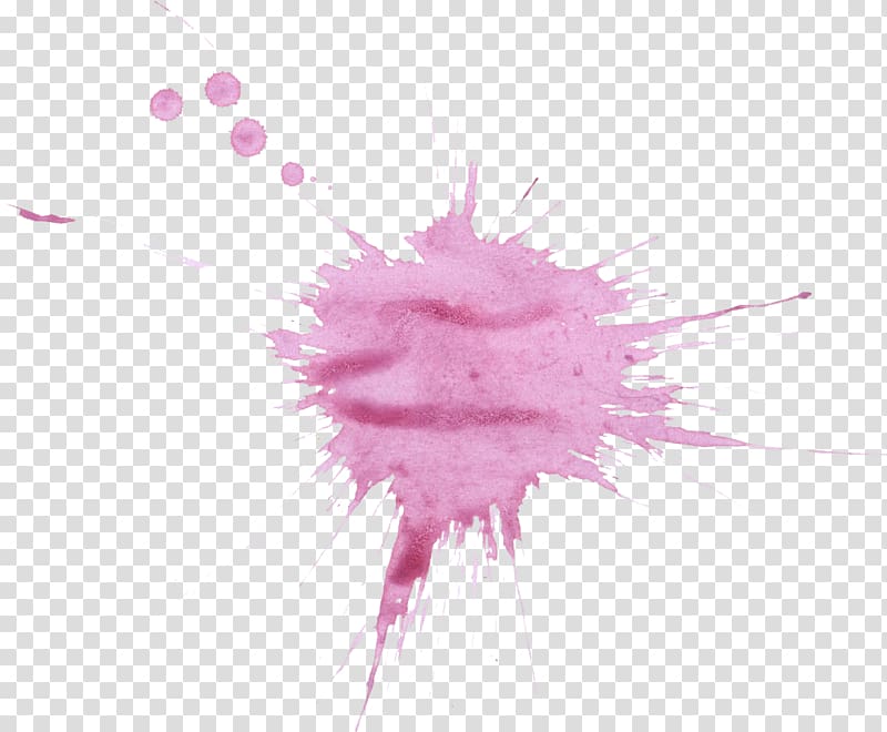 Purple Watercolor painting Magenta, water color transparent background PNG clipart