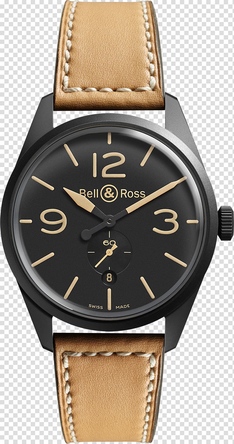 Bell & Ross, Inc. Automatic watch Strap, watch transparent background PNG clipart