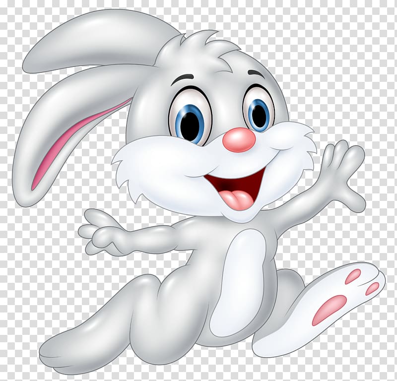 gray rabbit illustration, Rabbit illustration Illustration, Bunny Cartoon transparent background PNG clipart