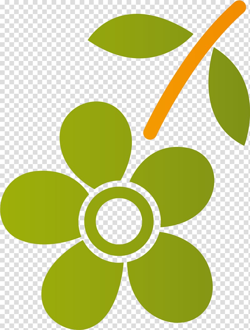 Flower Green Petal, Hand painted green flowers transparent background PNG clipart