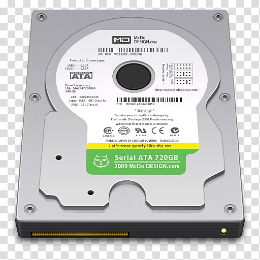 data storage device electronic device hard disk drive hardware, Internal Drive 720GB, Ata 720 GB HDD transparent background PNG clipart