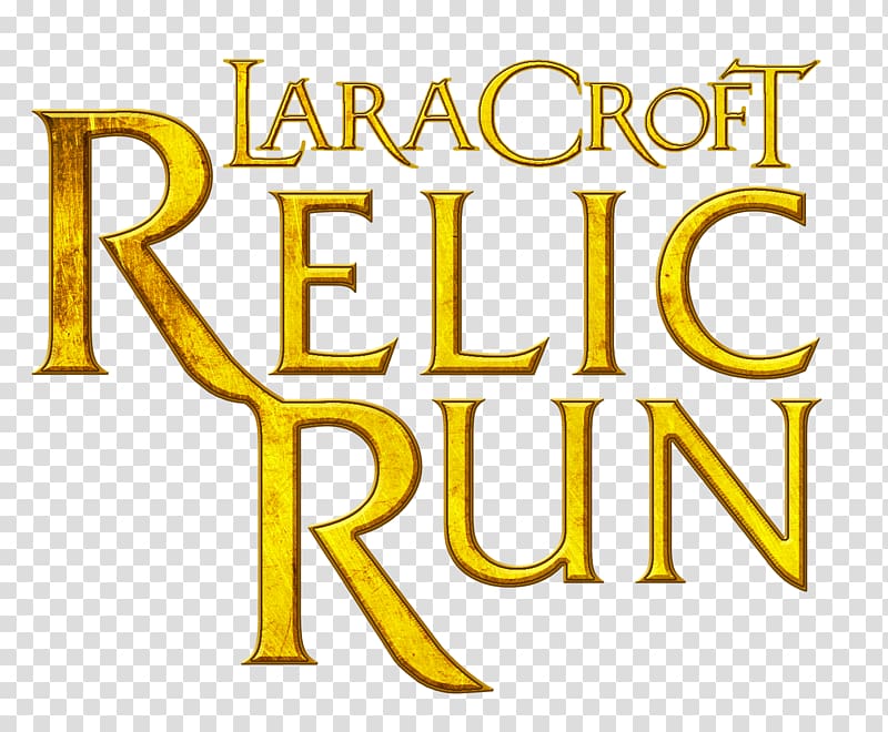 Lara Croft: Relic Run Brand Line Logo, angelina jolie lara croft transparent background PNG clipart