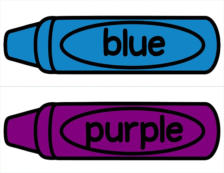blue and purple crayons illustration, Crayon Blue Color , Crayon Blue transparent background PNG clipart
