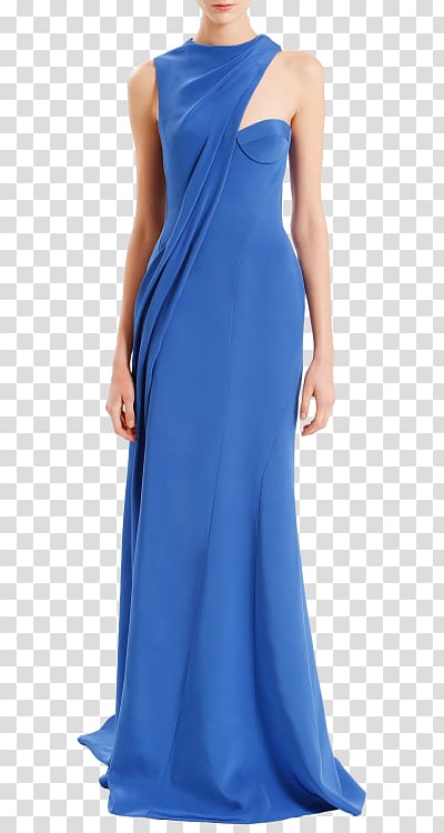 Gown Cocktail dress Satin Shoulder, Necktie blue tiffany transparent background PNG clipart