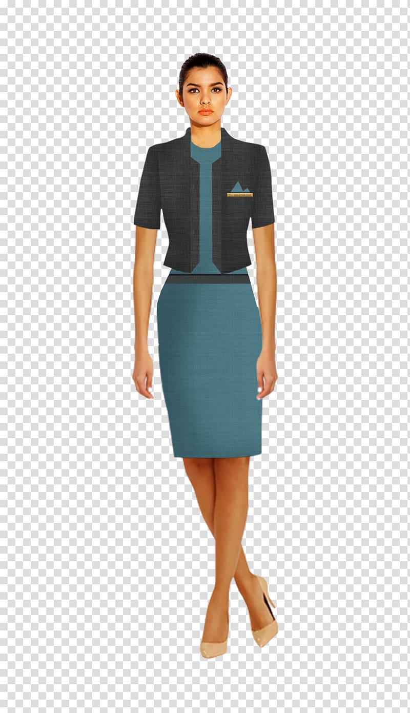 Guest Relations Receptionist Uniform Clothing, dress transparent background PNG clipart