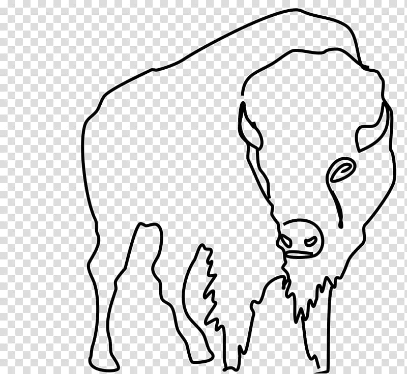 Drawing American bison Animal Cattle, bison transparent background PNG clipart