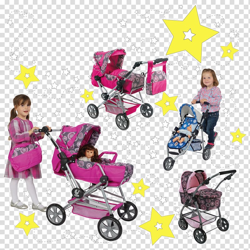 Doll Stroller Baby Transport Toy , collage transparent background PNG clipart