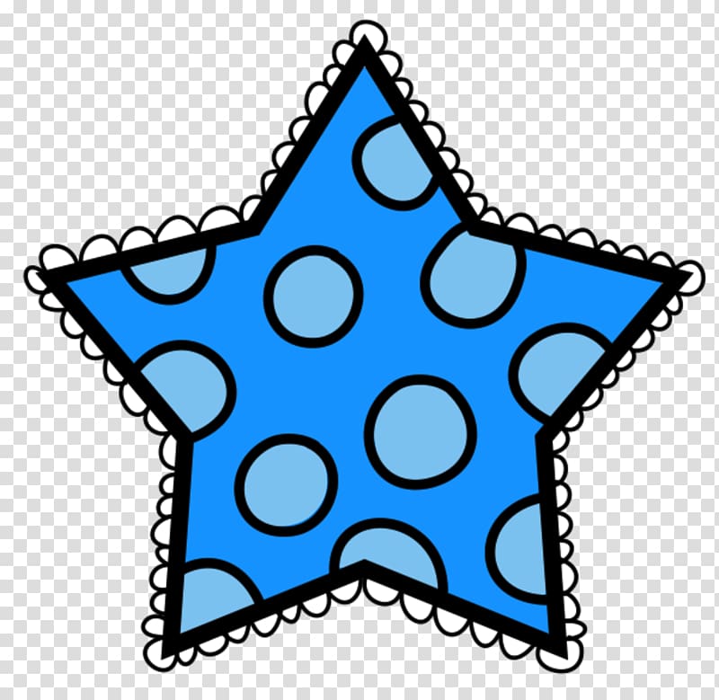 Star Polka dot Blue , Quiet Student transparent background PNG clipart