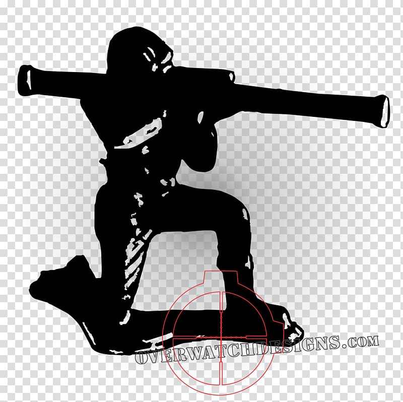 Bazooka Army men Overwatch Toy Silhouette, army men transparent background PNG clipart