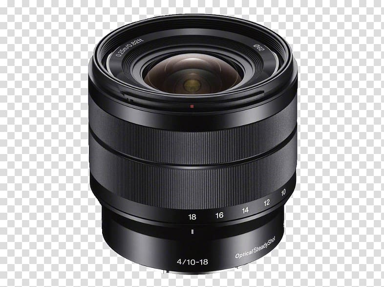 Sony NEX-6 Sony E-mount Sony Wide-Angle Zoom 10-18mm f/4.0 OSS Wide-angle lens Camera lens, camera lens transparent background PNG clipart