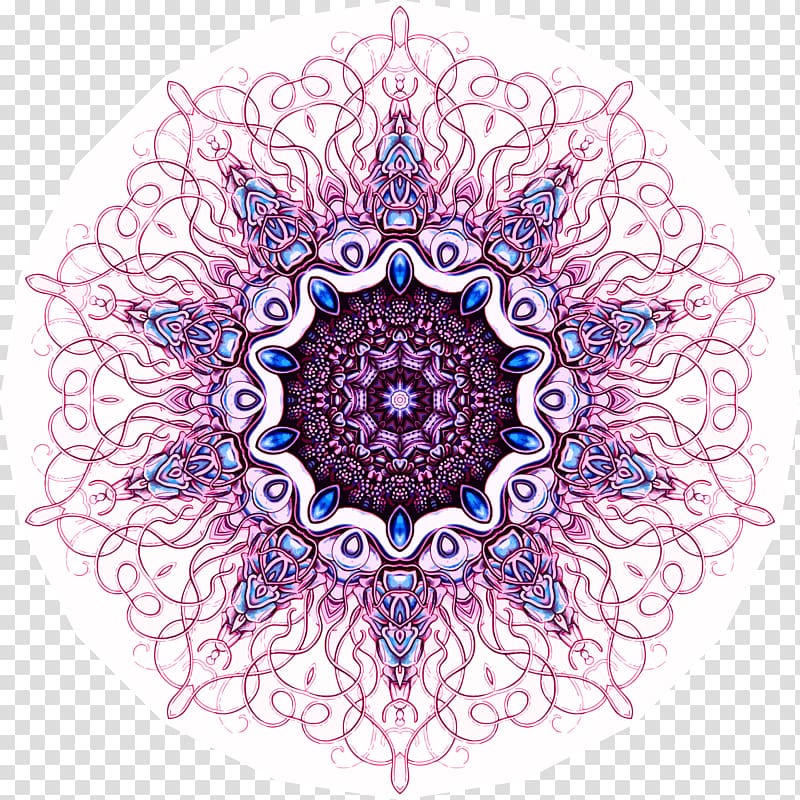 purple and pink mandala artwork illustration, Siphonophorae , red wine mandala transparent background PNG clipart