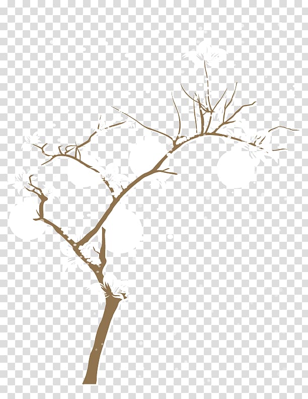 Tree Winter Shape, material elements of winter trees transparent background PNG clipart