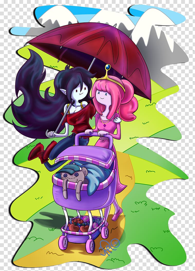 Princess Bubblegum Marceline the Vampire Queen Chewing gum, family outing transparent background PNG clipart