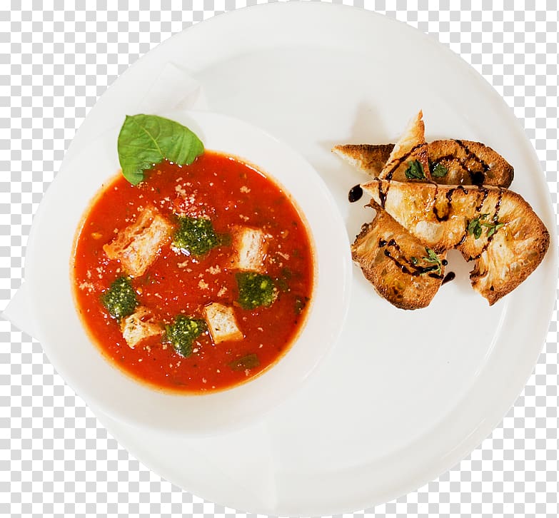 Gazpacho Tomato soup Vegetarian cuisine Food, tomato soup transparent background PNG clipart