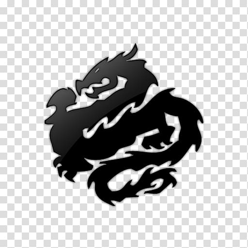 dragon , Chinese dragon , Chinese Black Dragon Icon transparent background PNG clipart
