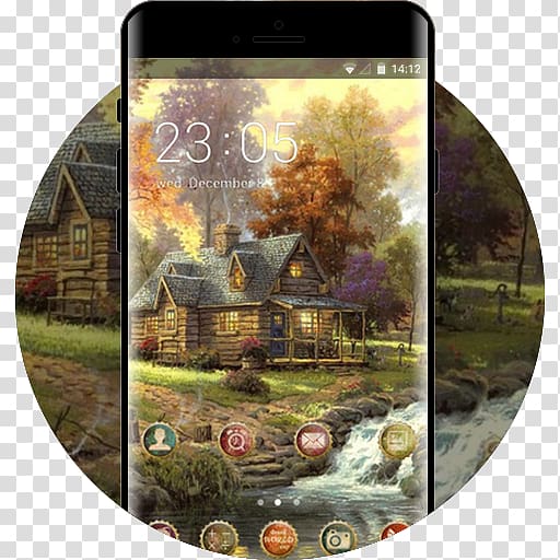 Landscape painting Art Thomas Kinkade Painter of Light Address Book, painting transparent background PNG clipart