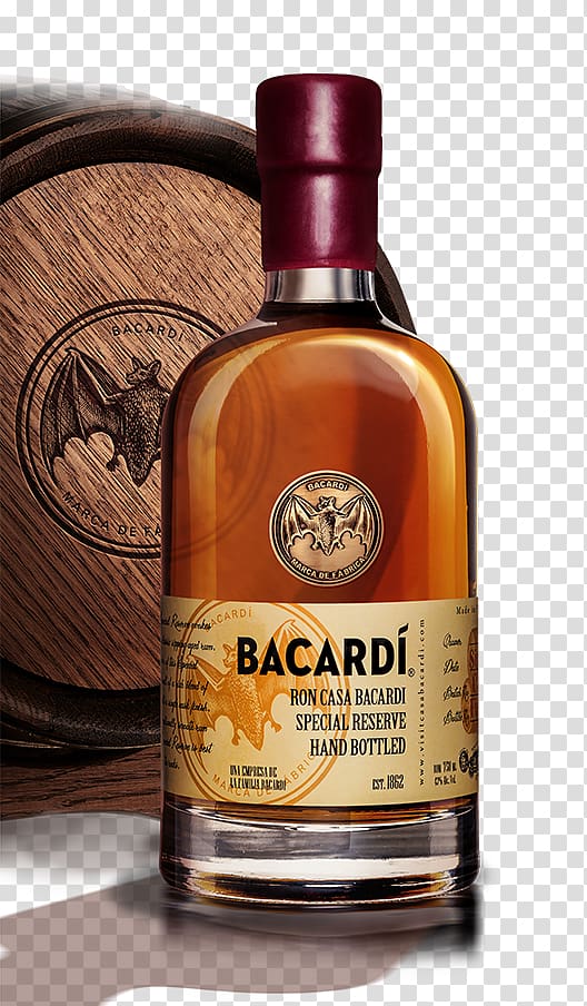 Liqueur Rum Whiskey Distilled beverage Bacardi, bottle transparent background PNG clipart