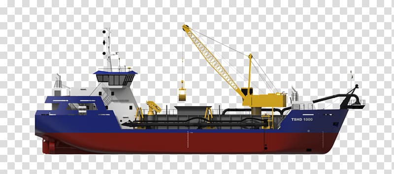 Dredging vessel Trailing suction hopper dredger Ship Suceuse, Ship transparent background PNG clipart
