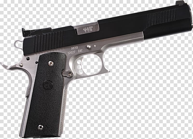 Trigger Firearm Airsoft Guns Pistol .45 ACP, weapon transparent background PNG clipart