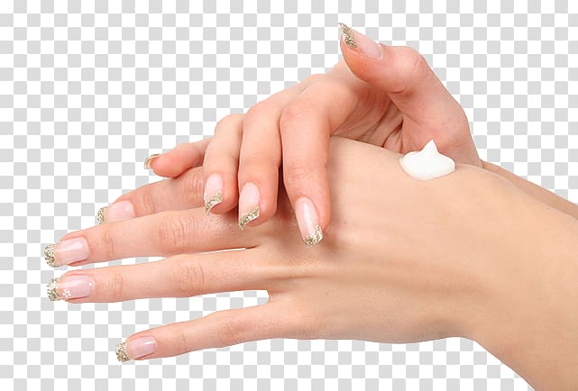Cream Hand Nail Manicure Skin, hand transparent background PNG clipart