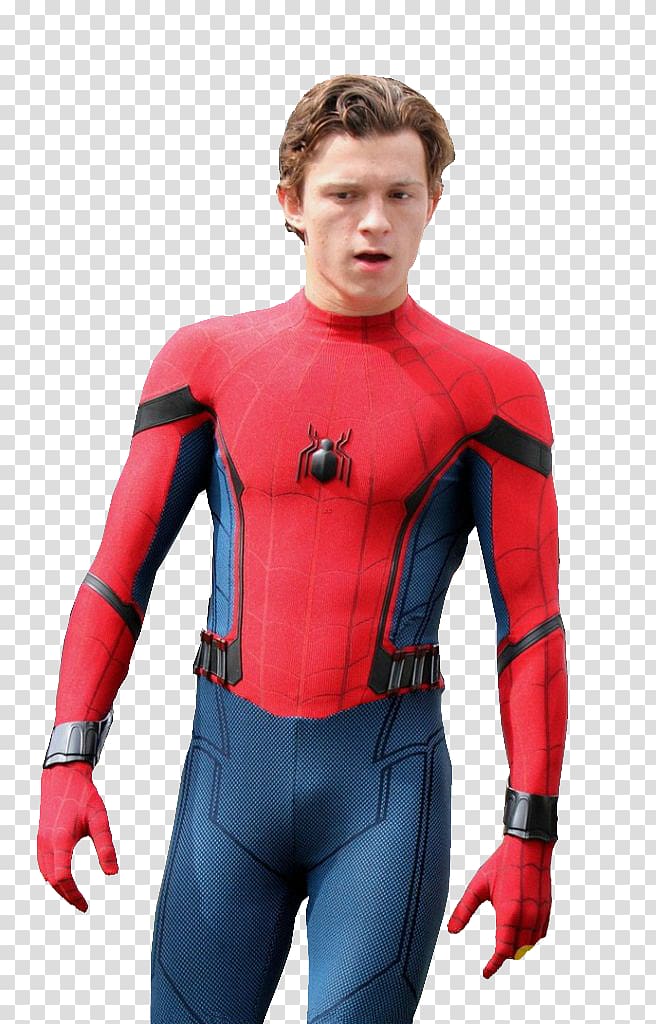 Tom Holland Spider-Man: Homecoming Superhero Costume, tom holland transparent background PNG clipart