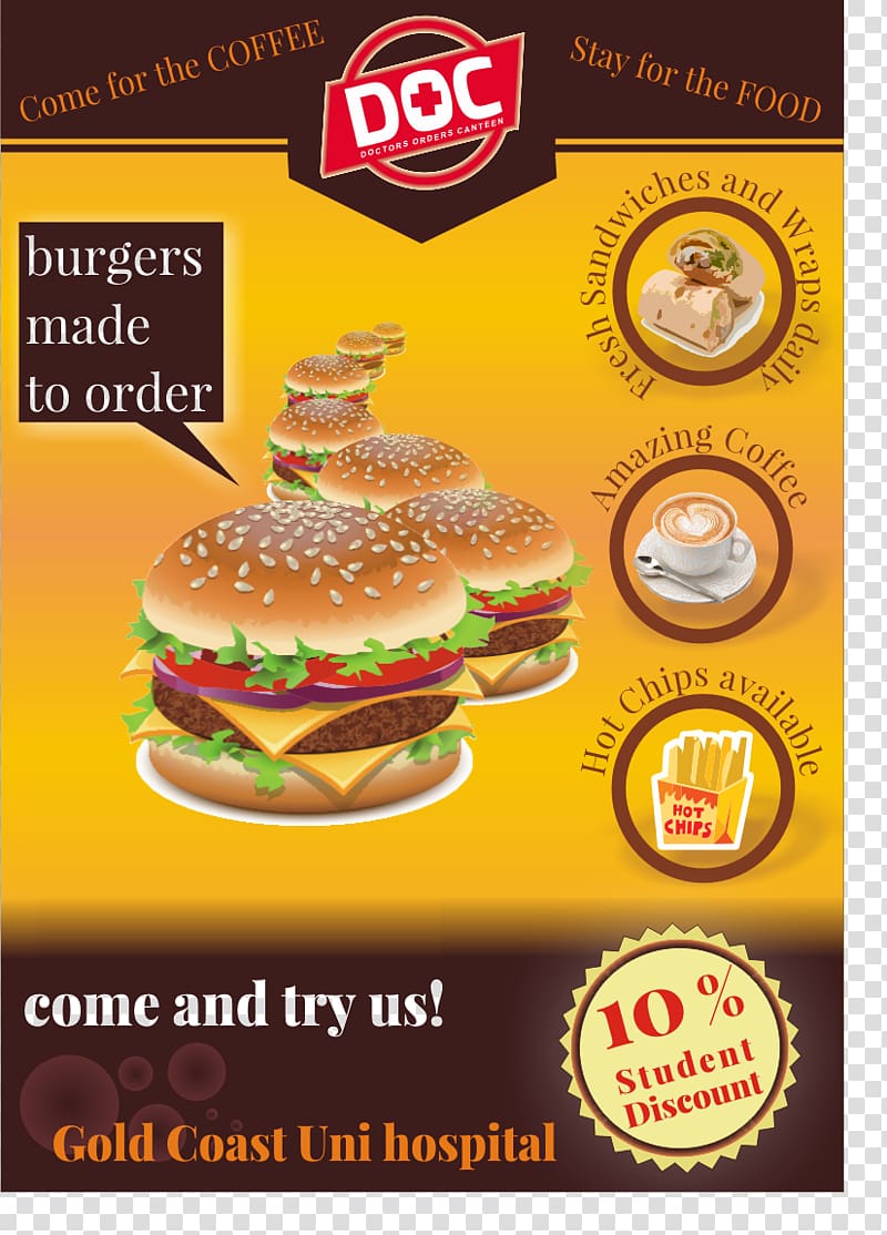 Cheeseburger Whopper McDonald's Big Mac Fast food KFC, Cafe Flyer transparent background PNG clipart