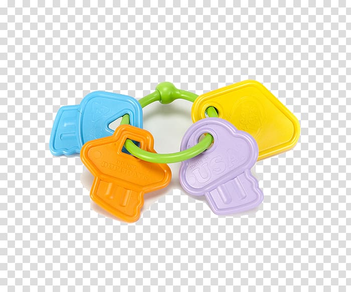 Green Toys Eco-Friendly My First Keys Baby Rattle Baby Toy Starter Set Green Toys Green Toys Inc. Green Toys Stacker, old baby toys teethers transparent background PNG clipart