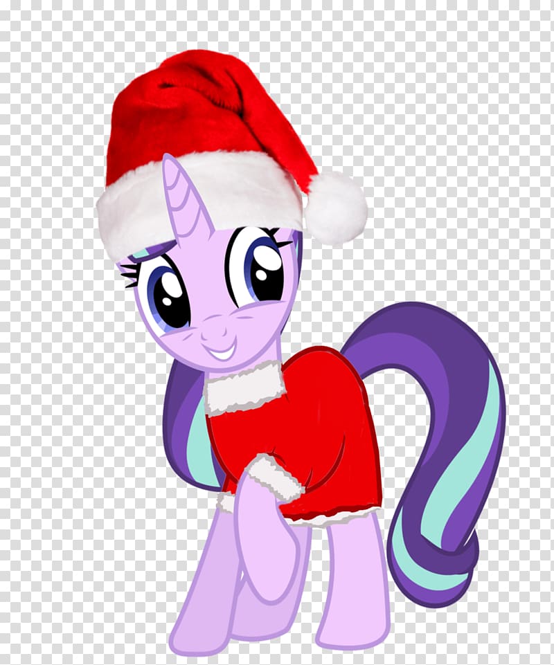 Pony Christmas , starlights transparent background PNG clipart