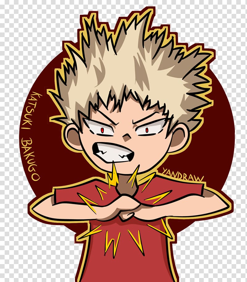 Katsuki Bakugo: Origin My Hero Academia Comics Fan art, Bakugo transparent background PNG clipart