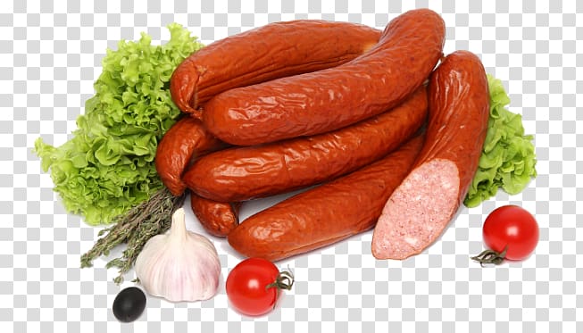 Cervelat Liverwurst Thuringian sausage Ham Knackwurst, ham transparent background PNG clipart