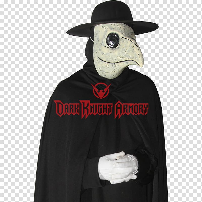 Black Death Costume Plague doctor Robe Middle Ages, mask transparent background PNG clipart