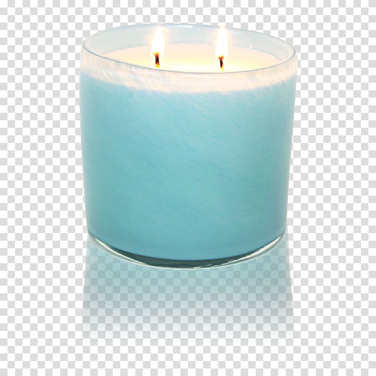 Turquoise Flameless candles Wax Teal, scented tea transparent background PNG clipart