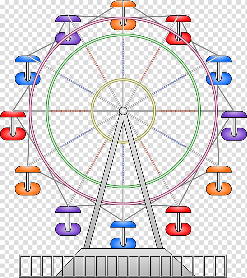 Car Ferris wheel , Ferris Wheel Cartoon transparent background PNG clipart