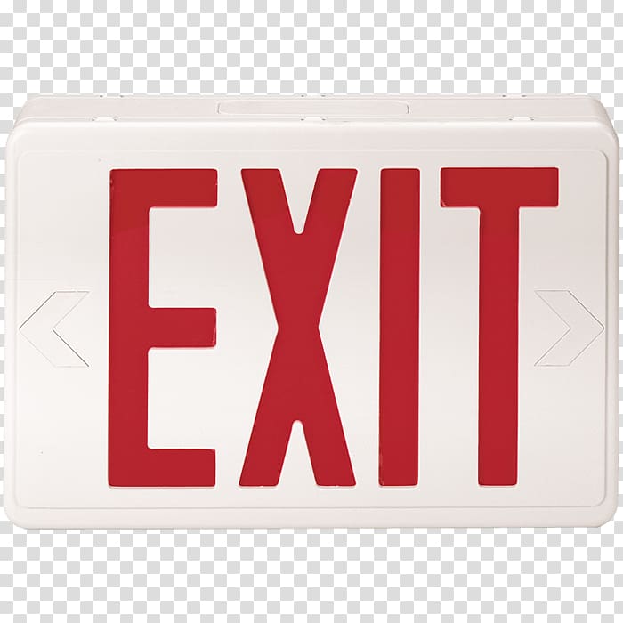 Exit sign Emergency exit Emergency Lighting Light-emitting diode, polaroid snap replacement battery transparent background PNG clipart
