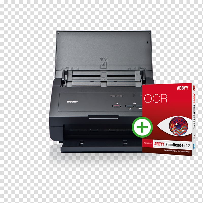Paper scanner Brother ADS-2100e ADF 600 x 600DPI A4 Black Accessories Brother ADS-2400N, 600 dpi x 600 dpi, Document scanner, printer transparent background PNG clipart