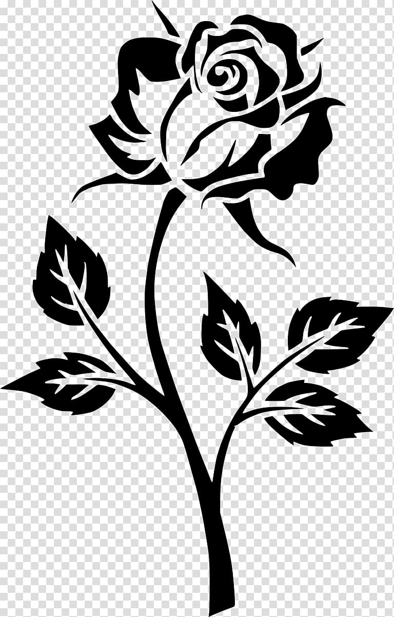 rose silhouette clip art