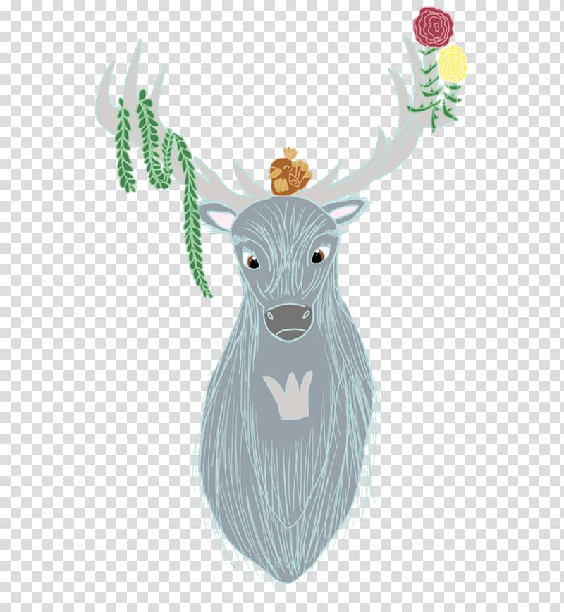 Reindeer Antler Horn Mammal, deer watercolor transparent background PNG clipart